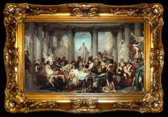 framed  Thomas Couture The Romans of the Decadence, ta009-2